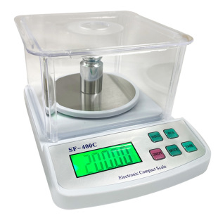 SF400c high precision 0.01g jewelry scale with windproof cover household kitchen scale coffee gram scale jewelry jewelry scale