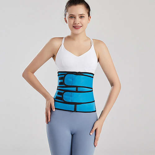 Amazon neoprene belt fitness sports tight waist training body shaping belt double belt for women