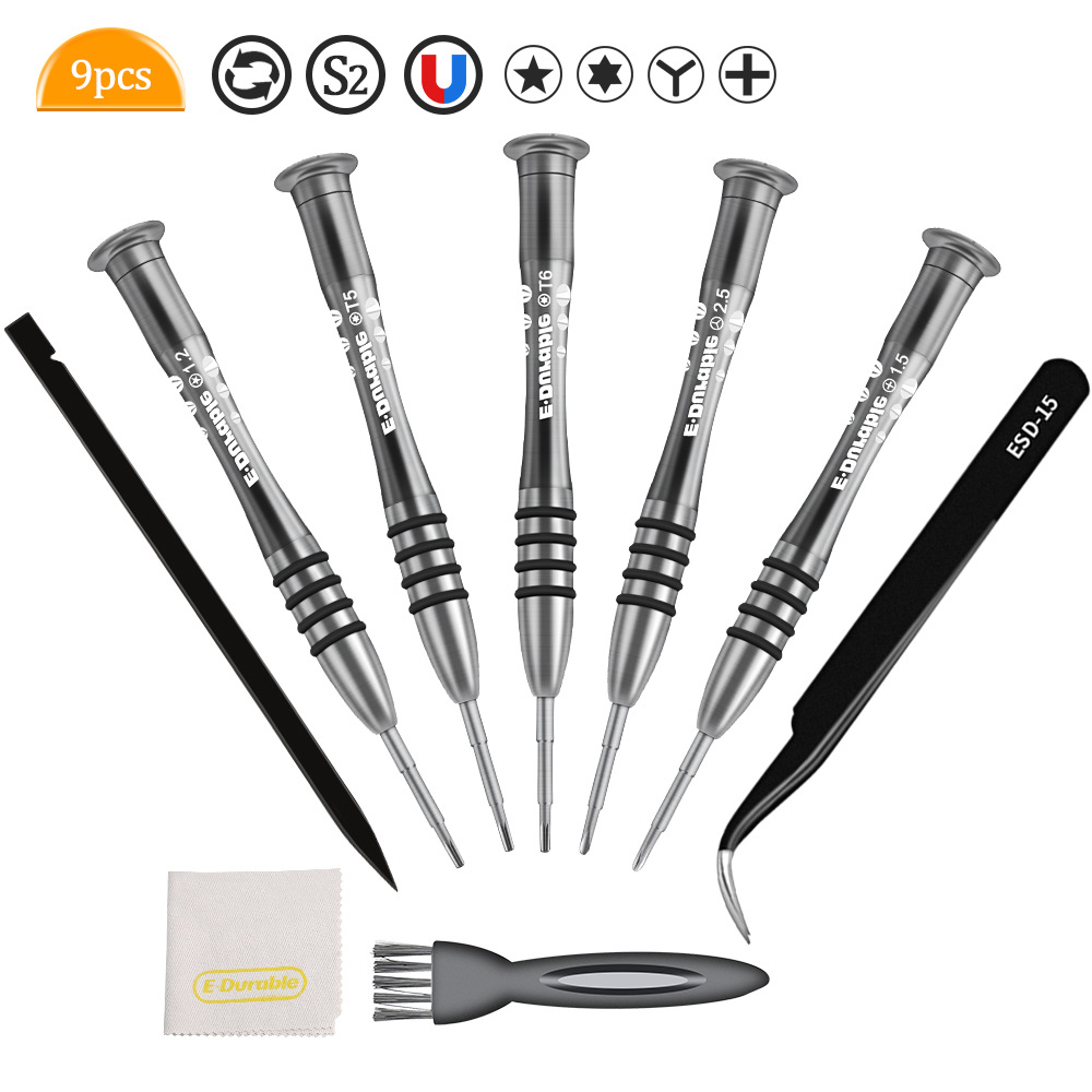 9件套苹果手机电脑平板螺丝刀拆机套装 0.8五角1.5十字精密维修