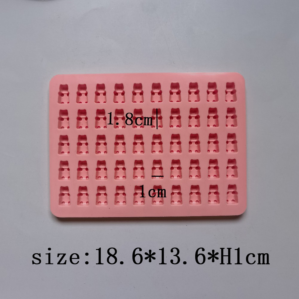 50 Lian Bear Chocolate 300 Molde de silicona Pudín Molde de postre Decoración de pasteles Utensilios para hornear de cocina