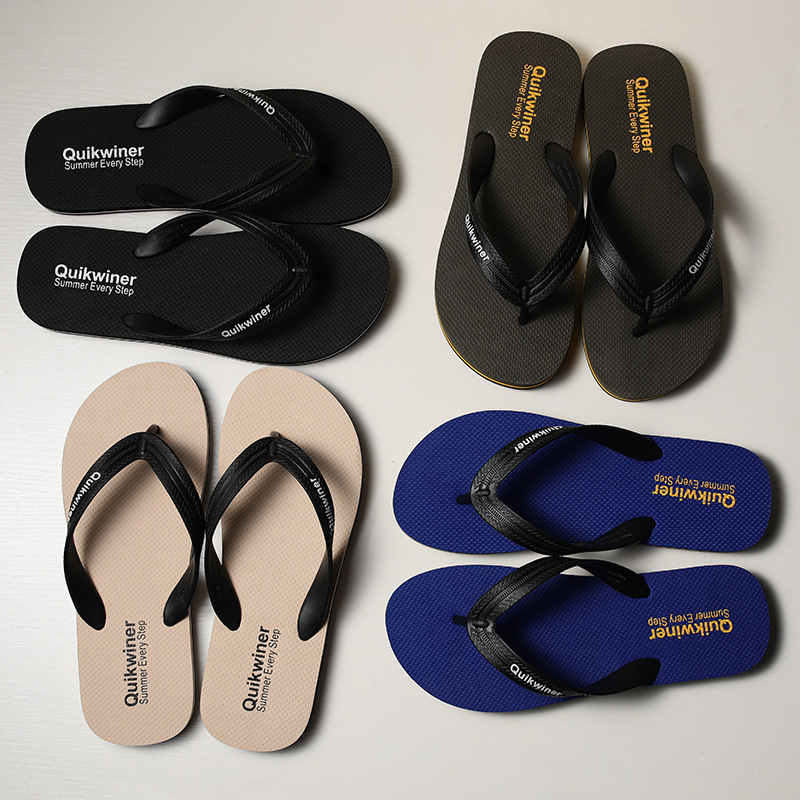 Slippers Men's Summer Flip-Flops 2025 New European and American Fashionable Beach Shoes Distinctive Outer Wear Non-slip Outdoor Sandals Slippers Men's Summer Flip-Flops 2025 New European and American Fashionable Beach Shoes Distinctive Outer Wear Non-slip Outdoor Sandals