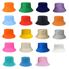 Minimalist plain fishing hat bucket hat printed rhinestones fishing hat unisex pure cotton sun protection sun hat fishing hat wholesale