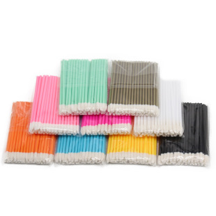 50PCs disposable makeup lip brush lipstick gloss stick applicator brush makeup brush tool set (6 colors)