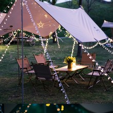 跨境LED星星户外防水露营圆球彩灯灯串生日布置卧室网红装饰灯