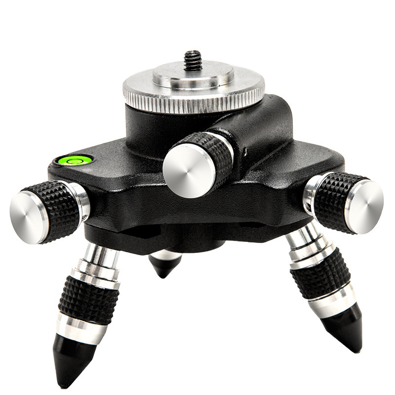 8-LINE 12-Line 16-Line Nivel de instrumento etiqueta de la pared delantera y trasera izquierda y derecha de ajuste fino de aleación de aluminio recubierto de base sólida y giratoria