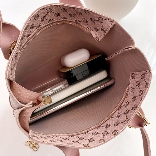 Chain Small Bag  New Contrast Color Women's Handbag Shoulder Crossbody Bag Printed Retro Bag Wholesale