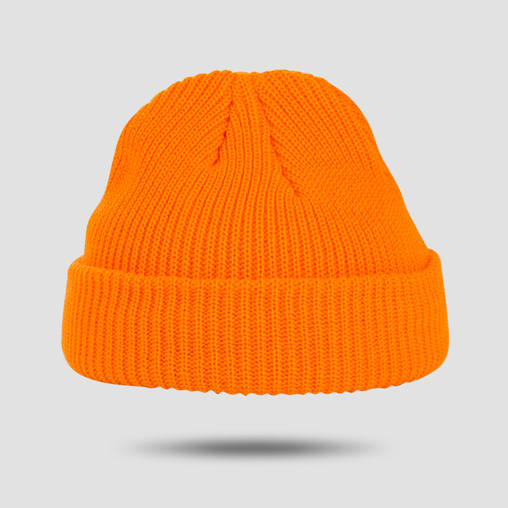 Exclusive For Cross-border Spot Goods Solid Color Knitted Hat Women's Autumn And Winter Warm All-matching Skullcap Korean Style Beanie Hat Woolen Cap Men's Fashion display picture 5