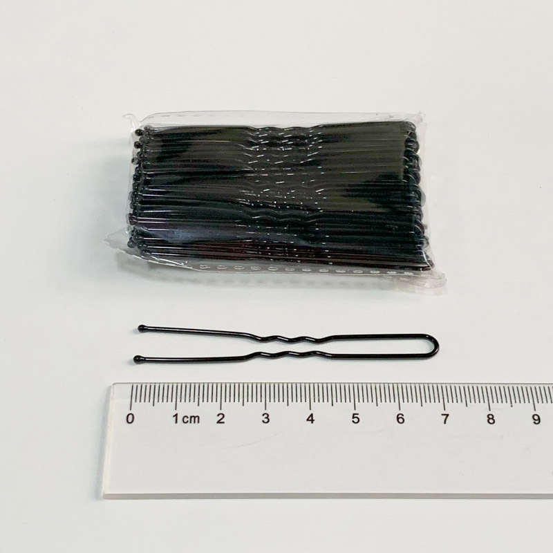 Clip en forma de U negro negrita apretada Placa de estudio horquilla de novia horquilla clip de acero clip de pelo roto flequillos tocado