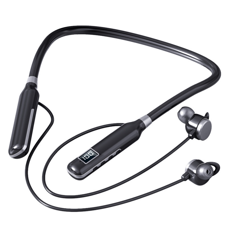 ワイヤレスbluetoothイヤホンBT-7スポーツ首掛け式カード可能黒科学技術デジタルノイズ低減クロスボーダー工場新型|undefined