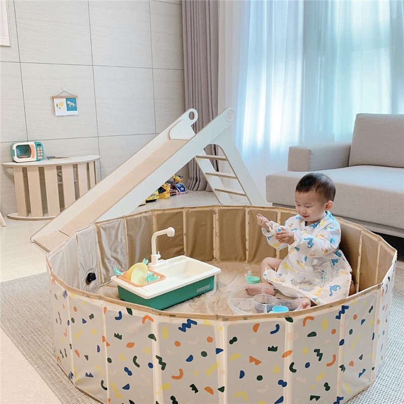 Korean ins baby playpen indoor swimming pool home baby ocean ball pool foldable