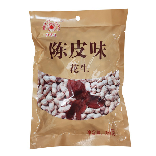 Hongfeng Bright Tangerine Peel Flavored Peanuts 350g Jiangmen Heishan Specialty Crispy Tangerine Peel Peanuts for Drinking Accompaniment