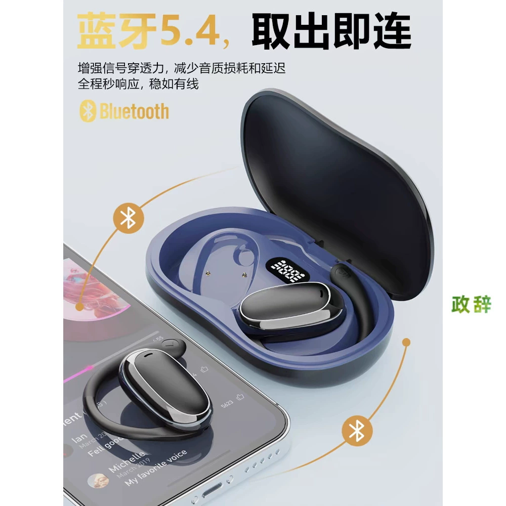 2024 новый берлинский голосовые висящие наушники Bluetooth с шумоподавлением открытого уха высокое качество звука сверх длительный срок службы батареи