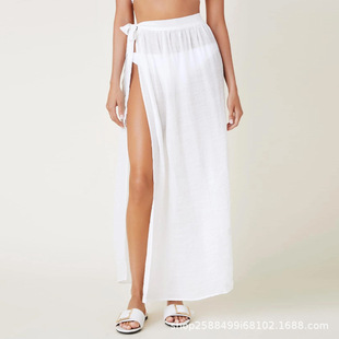 Swimsuit Lower Body Covering Skirt Bikini Anti-running Light Covering Gauze One-piece Beach Wrap Skirt Hip Covering Skirt Cover