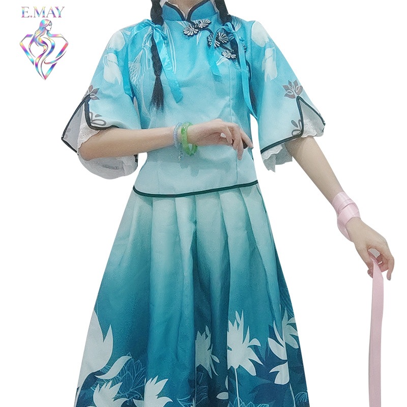 王者荣耀诗语江南西施cos汉服民国风游戏人物cosplay套装