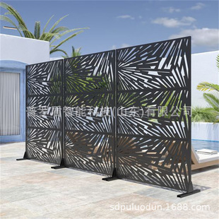 Balcony Decorative Guardrail Laser Cutting Fence CNC Door Cutting Courtyard Hollow Screen Partition Villa Fence