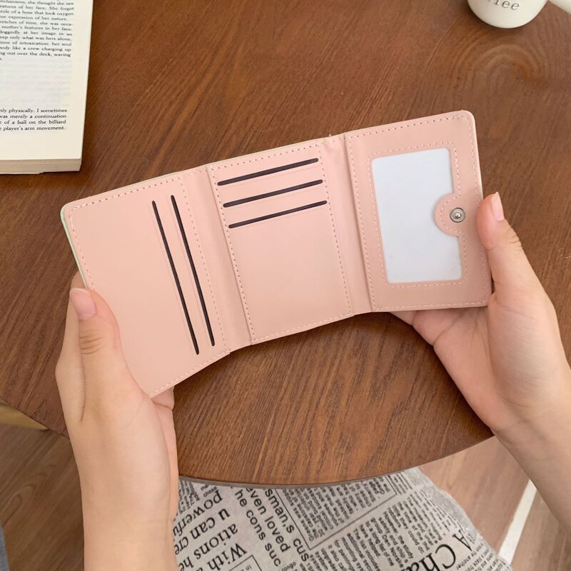 チーズ財布日系かわいいカバンショートレディース小銭入れ三つ折り小清新刺繍質感カバン挟み|undefined