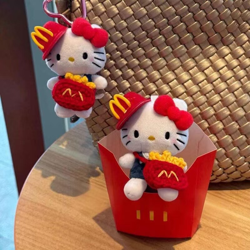 可爱头套kitty猫包包挂件毛绒玩偶钥匙扣小挂饰公仔礼物kitty挂件|undefined