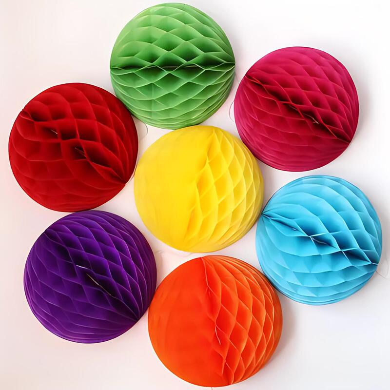 Factory wholesale honeycomb ball wedding room wedding column background decorations wedding layout shopping mall pendant supplies Lantern