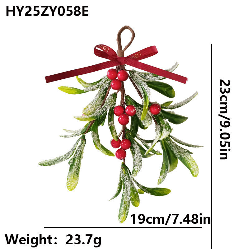 ヨーロッパとアメリカのクロスボーダークリスマスデコレーション、イチジクのハンギングオーナメントシリーズ、模擬緑の植物、ベリー、小さな花束、ソース工場|undefined