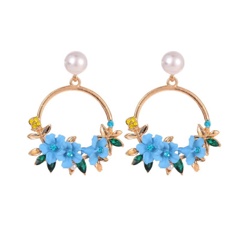  Pendientes de flores con perlas de cerámica suave - Estilo coreano Ins, mismo estilo que celebridades en línea, dulces - Producto estrella para mujer en AliExpress image 12