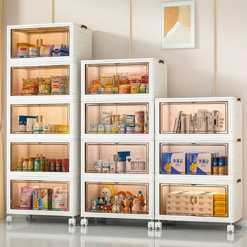Бесплатная установка шкаф для хранения дома Многослойная кухня отделка и хранение игрушки Складная коробка для хранения