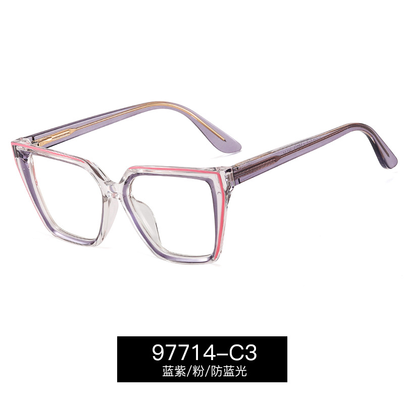 97714 de moda europea y americana de moda gafas de Marco gradiente de gama alta gafas de marco plano miopía anti-Luz Azul protección de los ojos gafas de mujer
