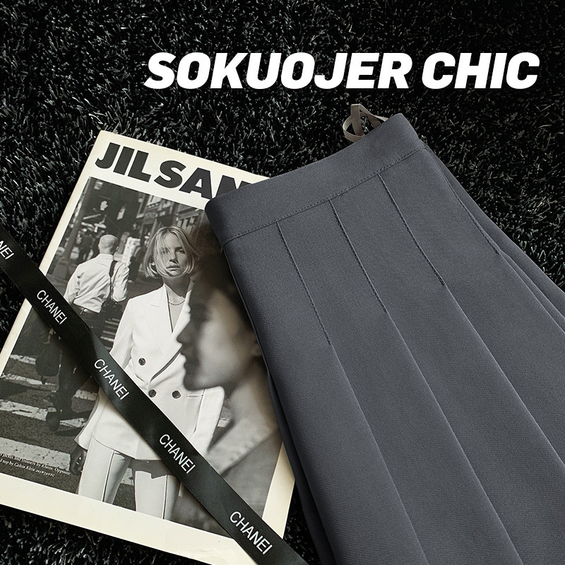 Dark gray [anti-wrinkle suit fabric] regular style