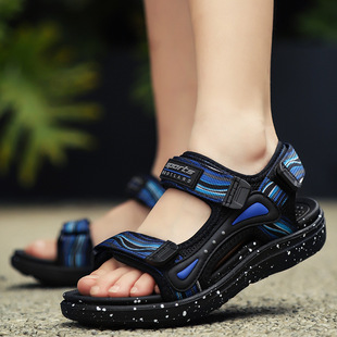 Children's sandals summer soft bottom light INS big children's beach shoes Jinjiang campus 28-41 children's shoes wholesale