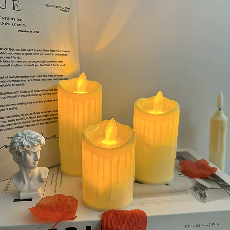 Светодиодный электронный слезный свет свечи имитация поддельной свечи день рождения романтическое признание сцены свадебный декор сценарий украшения