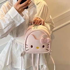超火かわいい子猫のランドセル2025新型ファッション夏にPUバックパックを組み合わせて旅行するランドセル