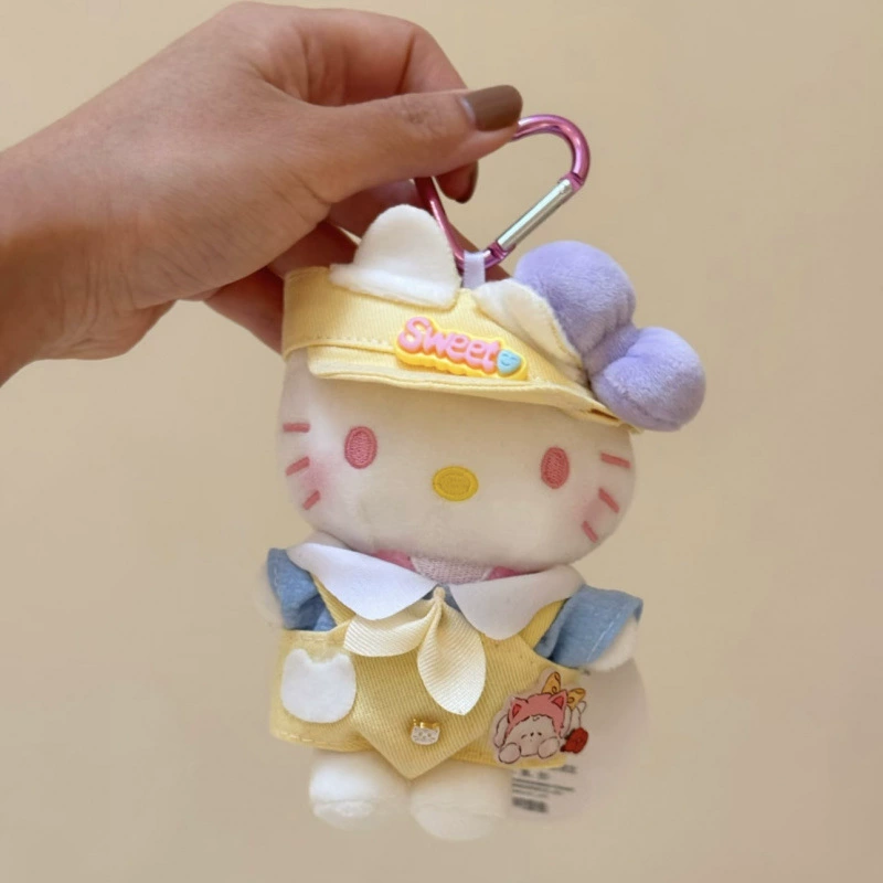 Sanrio, hello kitty, подлинная классическая мультяшная плюшевая кукла, сумка, упаковка, брелок