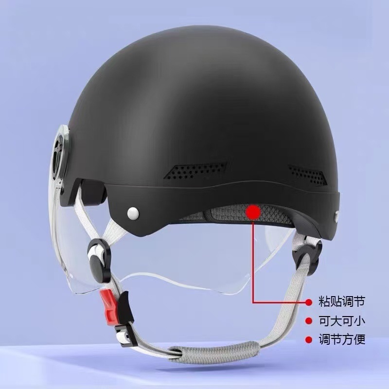 New national standard 3C certified electric vehicle helmet for men and women, summer sun protection motorcycle safety helmet, lightweight half helmet, available from manufacturer