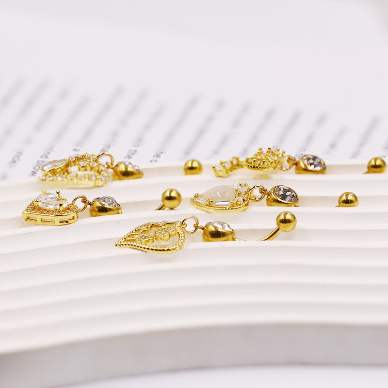 7g Weight Zircon Inlay Material Belly Ring Classification 1 Piece Quantity Holiday, Banquet, Party Occasion Zinc alloy Material Geometric, Moon, Knot, Butterfly, Bow Knot Pattern All Seasons Season Unisex Gender Novelty Style 1 Piece Belly Rings Novelty Geometric Moon Knot Zinc Alloy Zircon 13