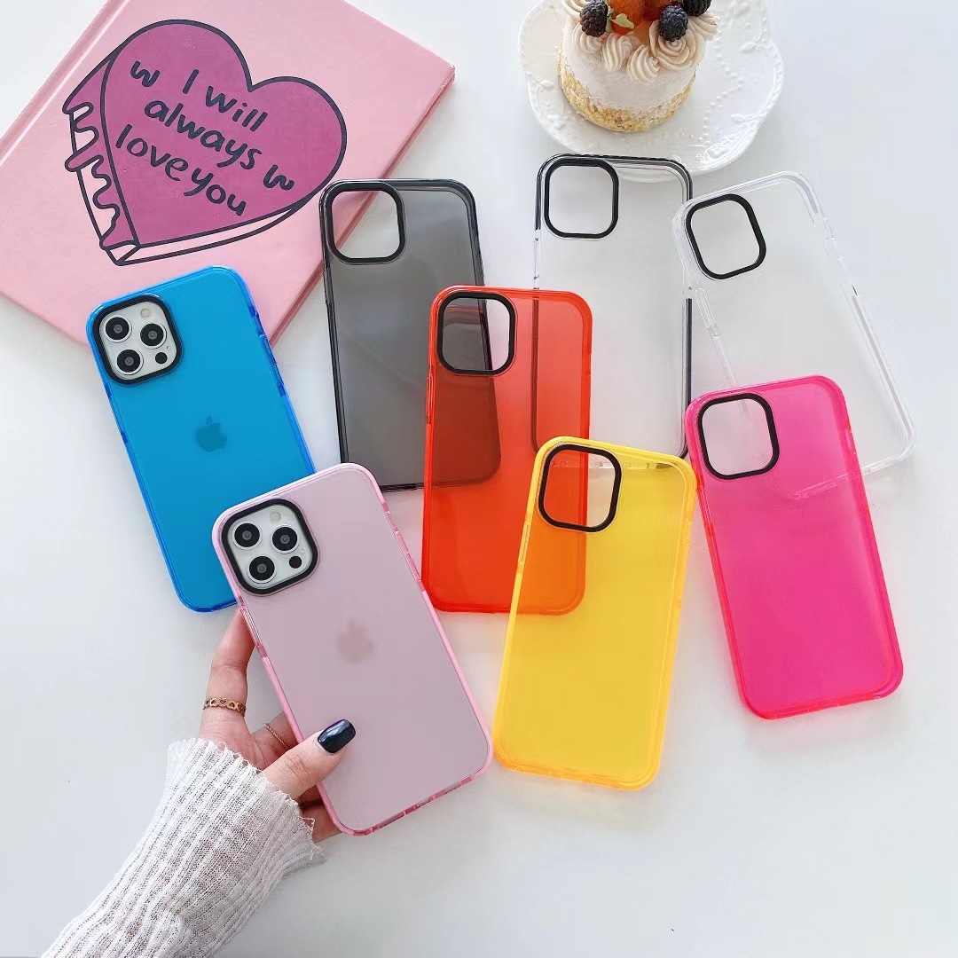 xs Material coloured drawing iphone12 Double color tpu Foreign trade silica gel Frame Mobile phone shell apply xr Apple 13