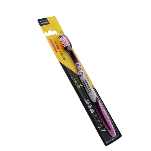 Household adult medium-hard bristle toothbrush to clean teeth stains and tobacco stains small helper individually packaged toothbrush wholesale dropshipping