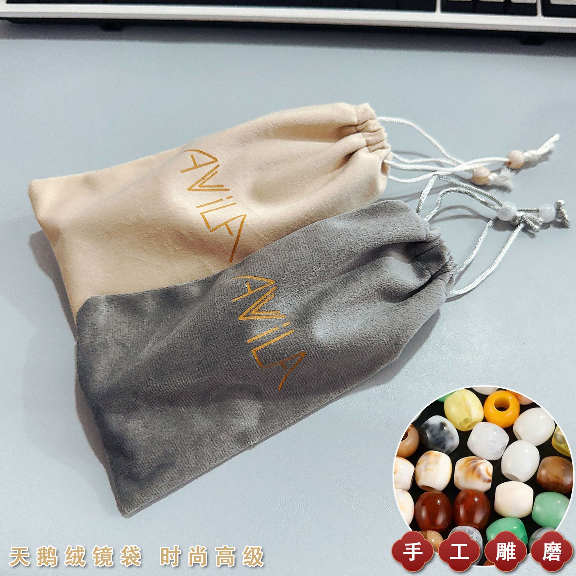 Nuevo estuche para gafas de moda con cadena antideslizante, adecuado para gafas de miopía, gafas de lectura, varios colores, incluye paño para gafas y varios colores de estuche para gafas.