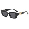 Square small fashionable sunglasses, glasses hip-hop style, 2023 collection, Korean style