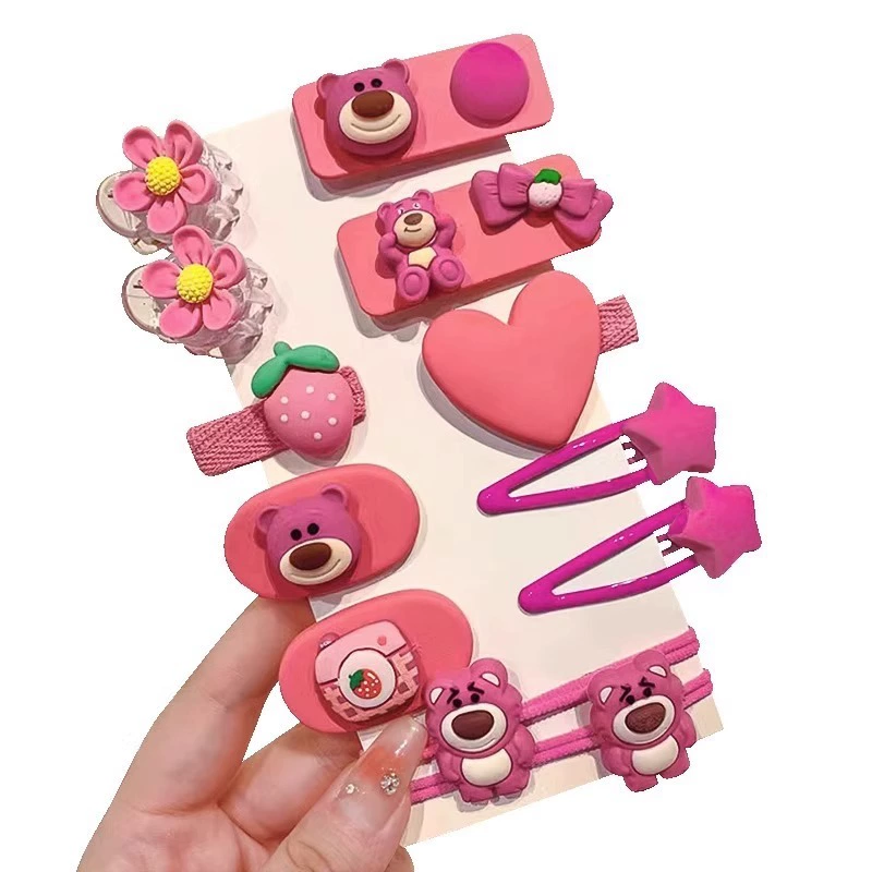 Hello Kitty, детская мультяшная миловидная заколка для волос, брошь-краб, аксессуар для волос, шпильки, для челки