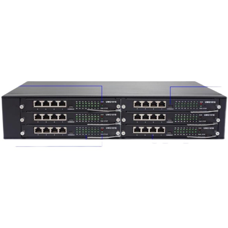 三汇UMG2200-96O模拟语音网关 96路模拟中继网关 96FXO口接外线