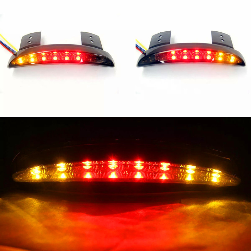 Motorcycle Accessories Harley Xl883/1200 Retro Modified Rear Fender Led Tail Light Brake Light Driving Light