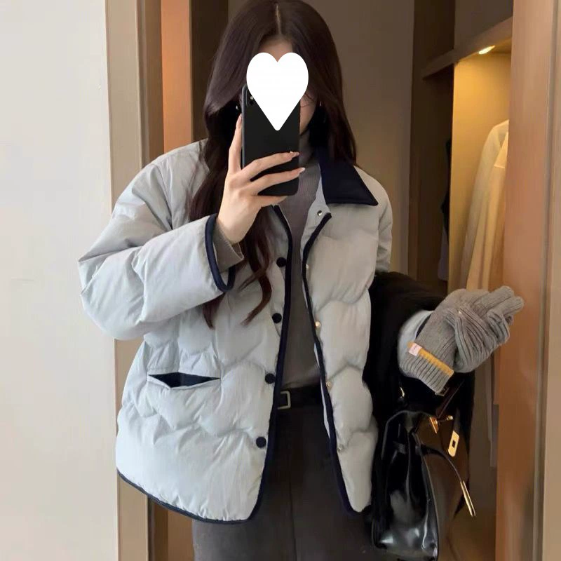 Легкая и тонкая куртка с хлопковой подкладкой, Женская Вельветовая короткая прострочка Xiangfeng 2023, новая зимняя куртка с хлопковой подкладкой, теплое пальто