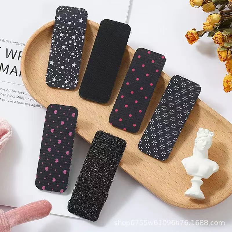 Japanese and Korean Fabric Printed Hair Stickers, Bangs Stickers, Kidsren's Hair Sticky Velcro, Women's Hair, Adult Magic Stickers, Simple Hair Stickers