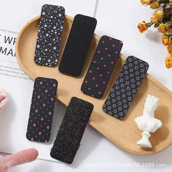 Japanese and Korean Fabric Printed Hair Stickers, Bangs Stickers, Kidsren's Hair Sticky Velcro, Women's Hair, Adult Magic Stickers, Simple Hair Stickers