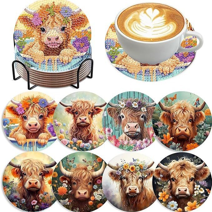 Transfronterizo para 5D pintura de diamantes artística cojín de taza creativo nuevo estilo de animación DIY pintura de diamantes decoración cojín de taza