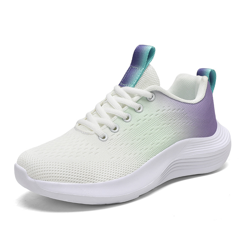 2026 primavera nuevos zapatos de tela de mujer cómodos zapatos deportivos de malla transpirables de moda simple zapatos casuales de mujer