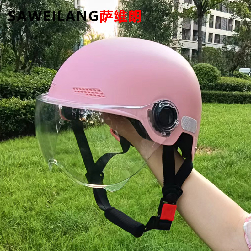 Saviron national standard 3C certified electric vehicle helmet for men and women, safety helmet for all seasons, sun protection helmet for summer, autumn, and winter