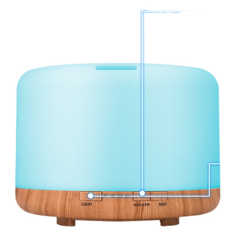 Difusor de Aceites Esenciales para Aromaterapia en el Hogar, 1000 ml, Diseño de Madera, Silencioso, Humidificador, Venta al por Mayor
