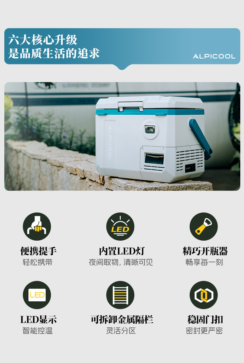2025 New Model Car Refrigerator Ice Tiger Compressor Cooling 12V24V Universal Refrigeration and Freezing Portable Mini Refrigerator