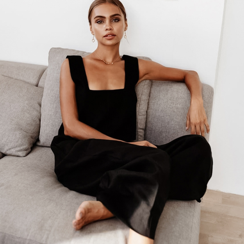 Winter, Summer, Spring Season Women'S Gender Simple Style Style Women's Simple Style Solid Color Cotton Pants Sets