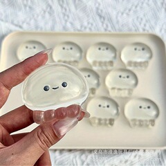 海洋動物、かわいいクラゲの赤ちゃん、ピンチ、細かい光沢、見栄えの良い、国境を越えた減圧、ストレス解消、発散、ピンチおもちゃ